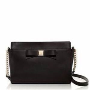 Kate Spade Smooth Leather Crossbody Bag Black